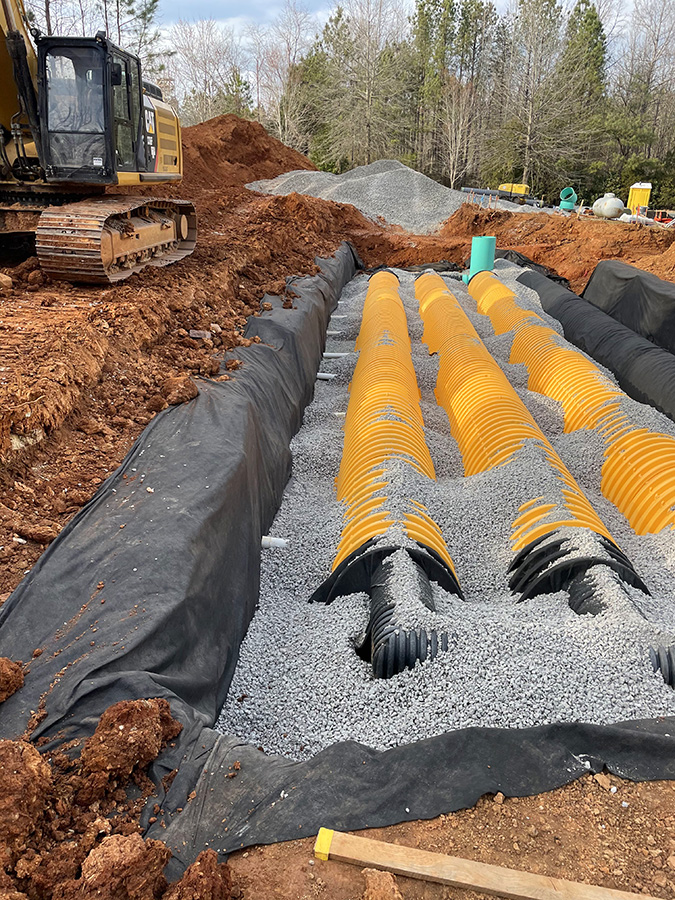 East Coast Civil Group installed this stormwater detention system in North Carolina.