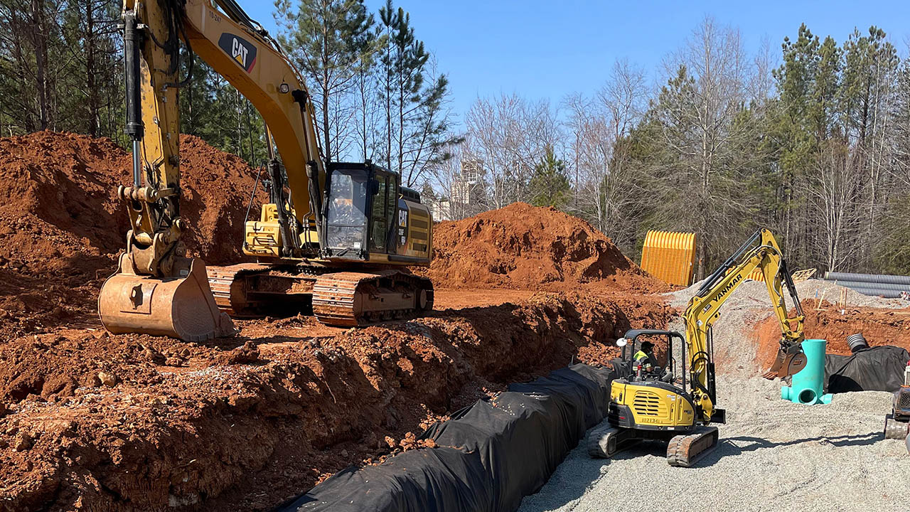 East Coast Civil Group is a civil contractor providing excavation, grading, utility and stormwater management installation in the Raleigh, NC area.